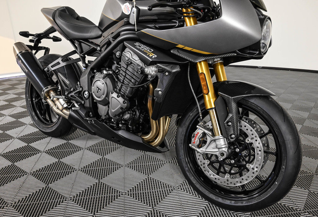 New 2025 Triumph Speed Triple 1200 RR Breitling Edition Storm Grey