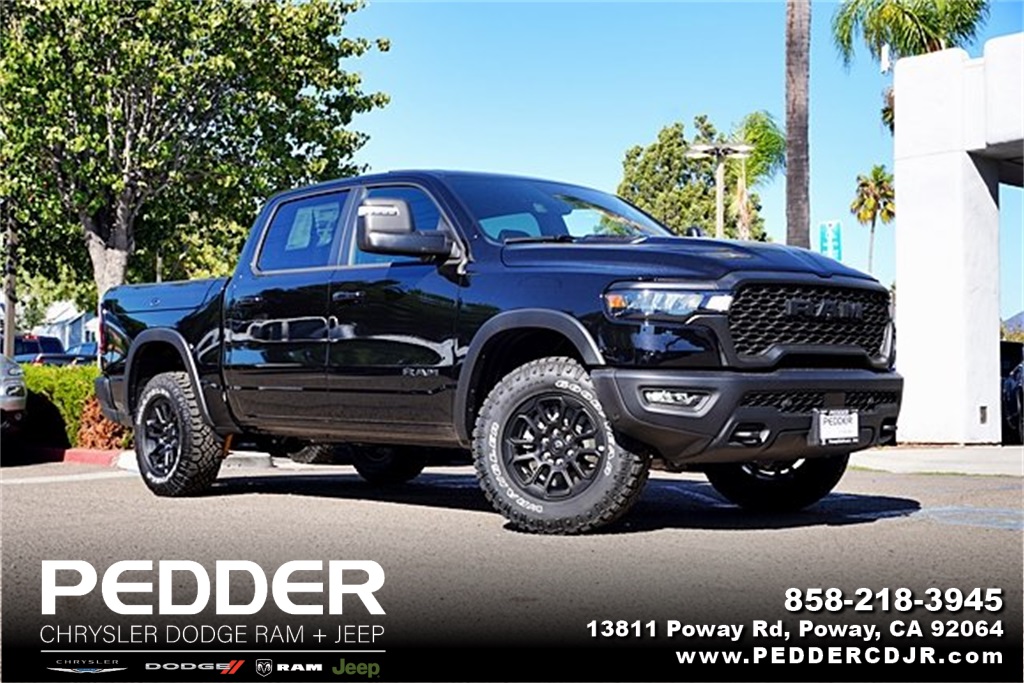 New 2026 Diamond Black Crystal Pearl-Coat Exterior Paint RAM Rebel image 1