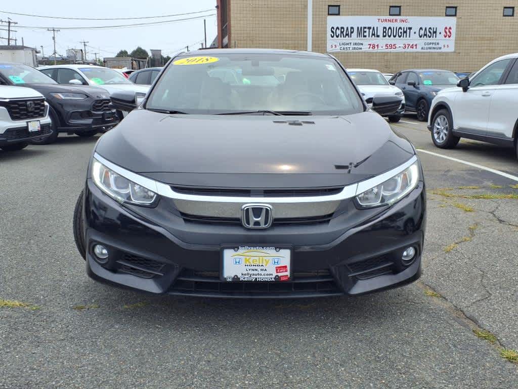 Certified 2018 Honda Civic EX-T with VIN 2HGFC3B36JH353156 for sale in Lynn, MA