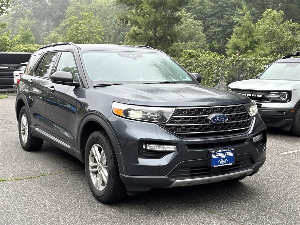 Used 2022 Stone Blue Metallic Ford XLT image 1
