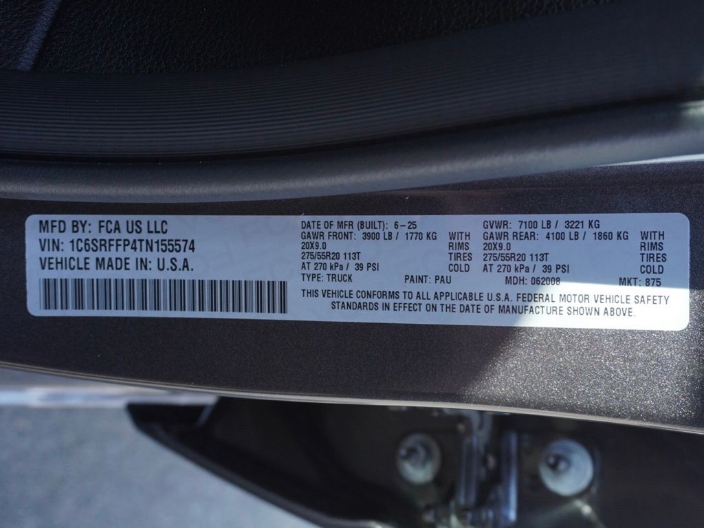 New 2026 Granite Crystal Metallic Clear-Coat Exterior Paint RAM Big Horn Sport Appearance Edition image 31