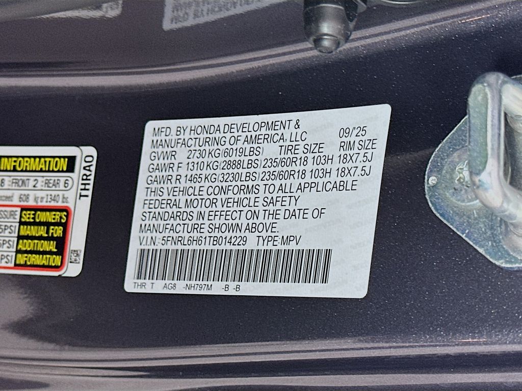2026 Honda Odyssey EX-L photo 22