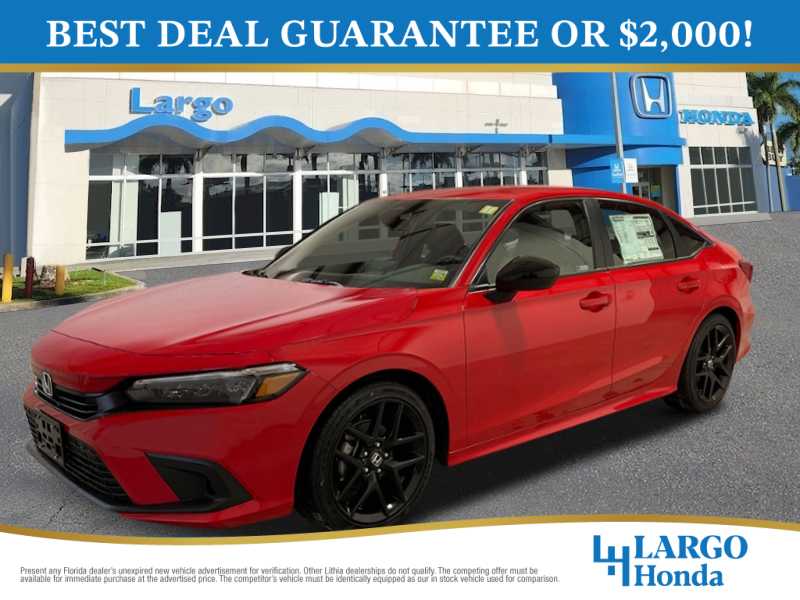 New 2024 Honda Civic Sedan Sport 4dr Car in Florida City RH509491