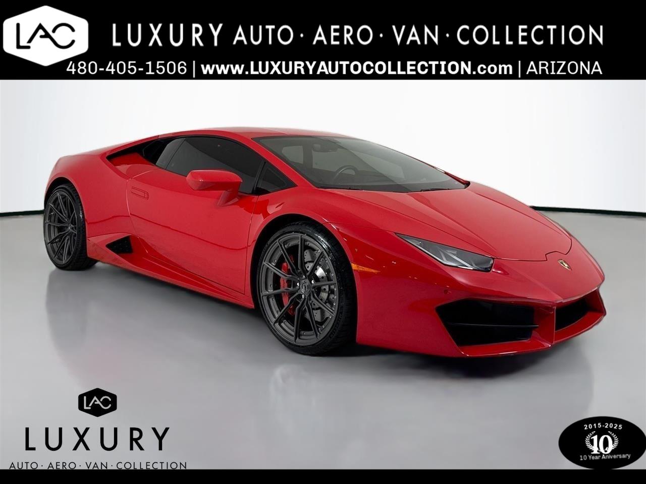 Used 2018 Rosso Mars Metallic Lamborghini LP 580-2  * One Owner * Only 8K Miles * AG Lux Wheels Set up 20/21 image 1