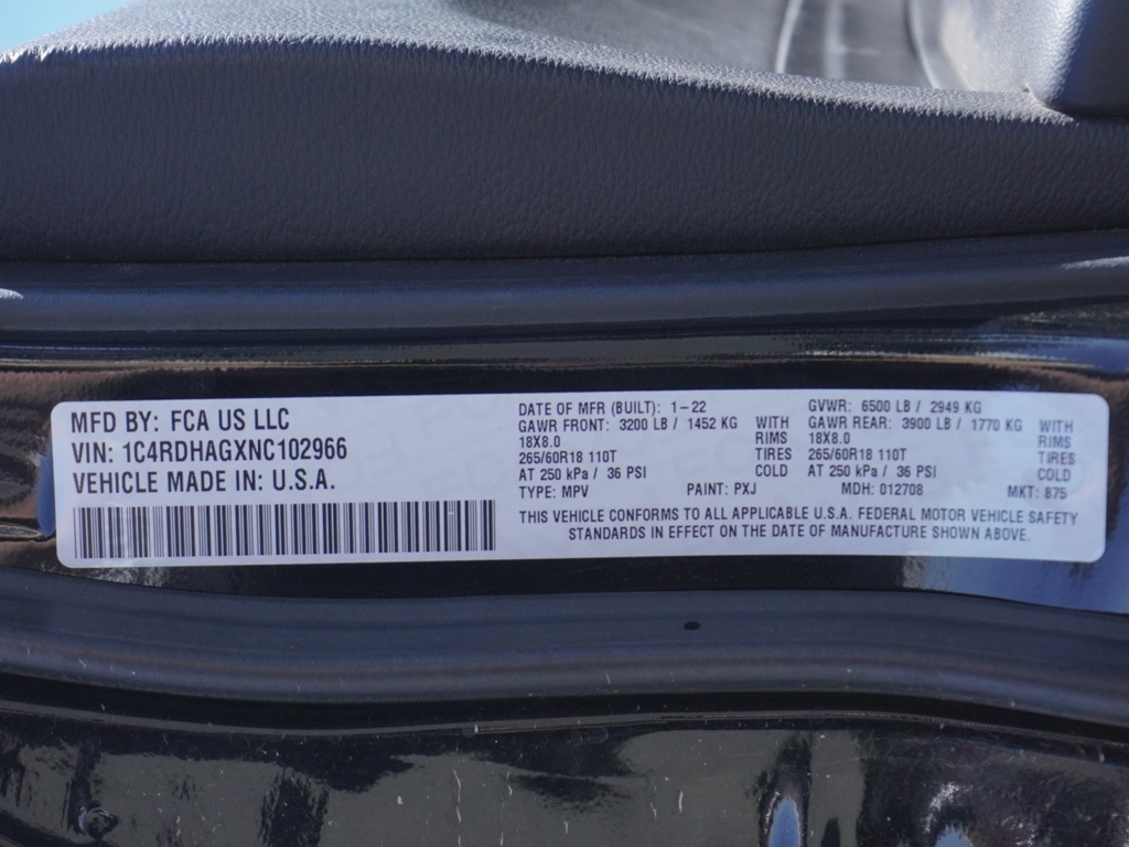 2022 Dodge Durango SXT photo 30