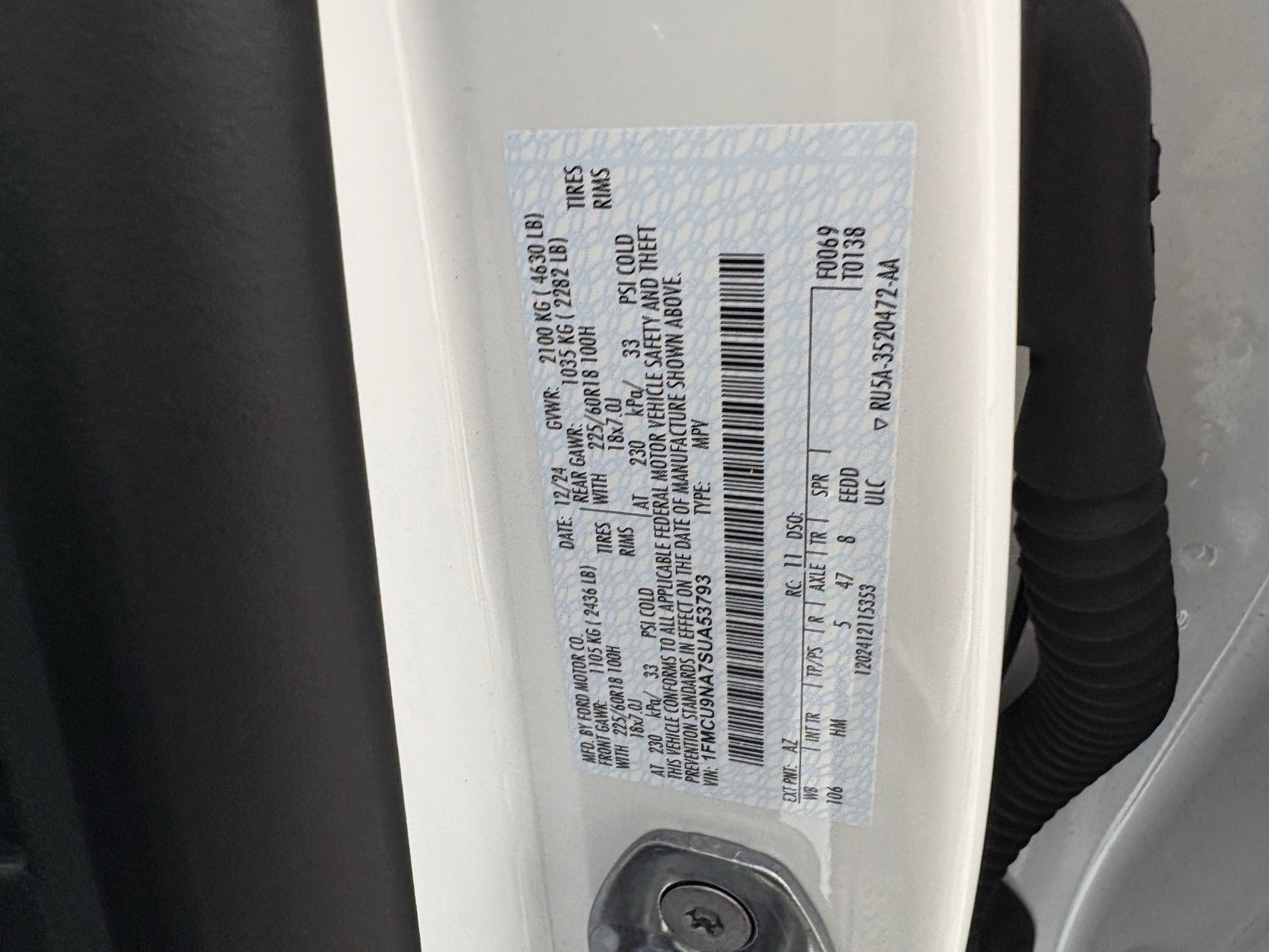 2025 Ford Escape ST-Line Select photo 10