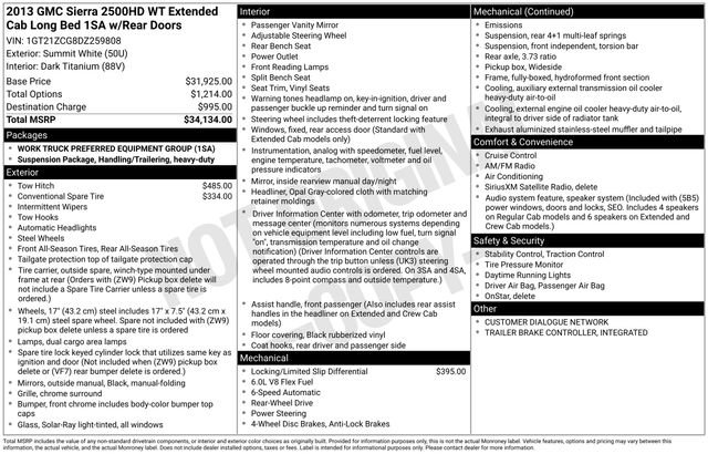 2013 GMC Sierra 2500HD Work Truck's photo