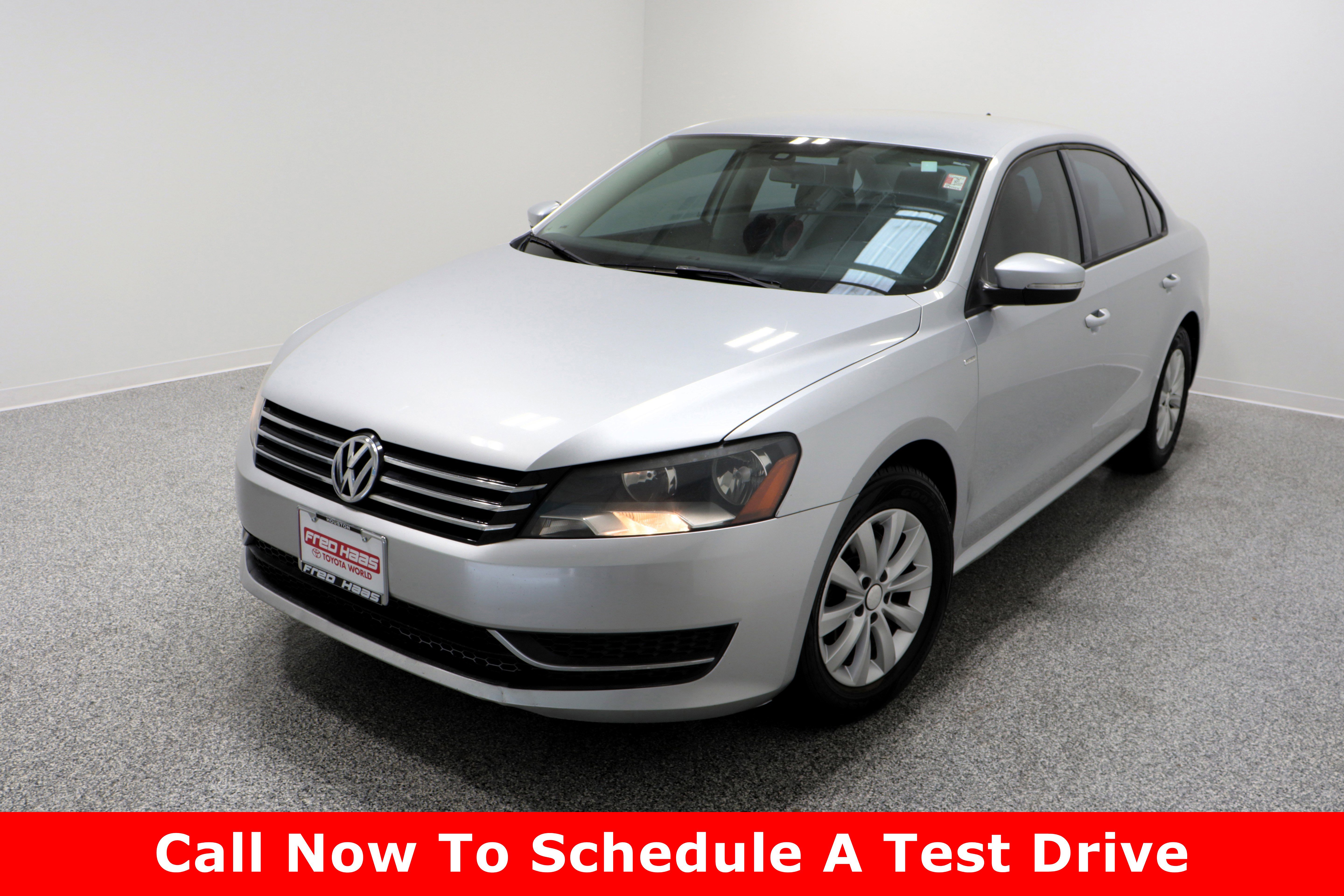 Used 2014 Volkswagen Passat S with VIN 1VWAS7A33EC121219 for sale in Spring, TX