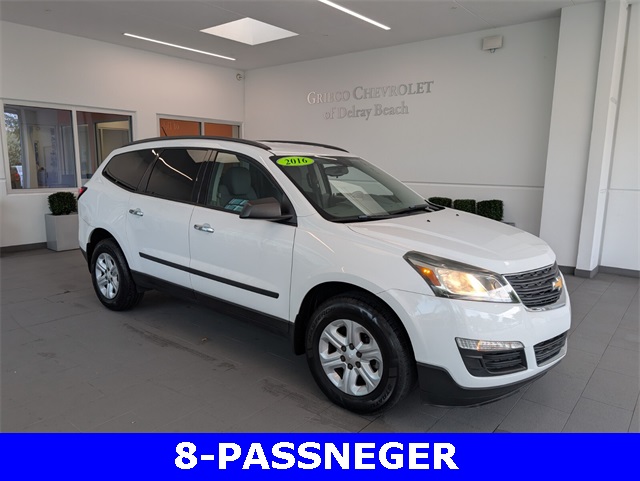 Used 2016 Chevrolet Traverse LS with VIN 1GNKRFEDXGJ173033 for sale in Delray Beach, FL