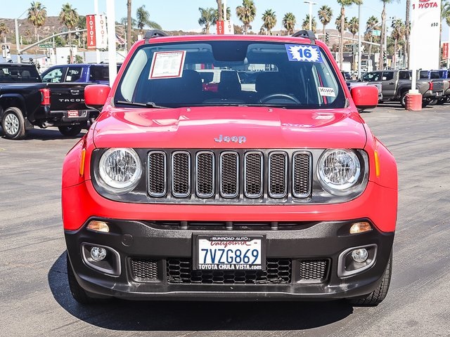 Used 2016 Jeep Renegade Latitude with VIN ZACCJABTXGPE09229 for sale in Chula Vista, CA