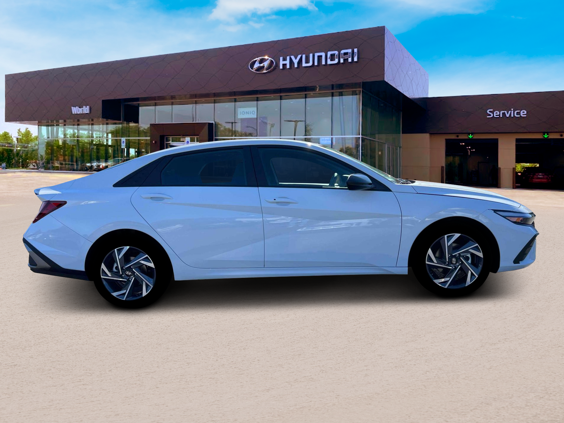 New 2025 Serenity White Hyundai SEL Sport image 9
