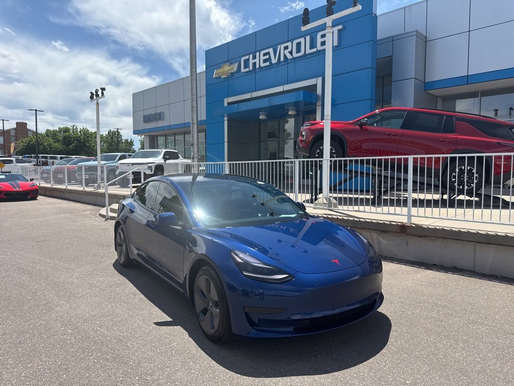 Used 2021 Tesla Model 3 Base with VIN 5YJ3E1EA3MF052090 for sale in Lakewood, CO