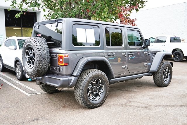 Used 2021 Gray Jeep Unlimited Rubicon 4xe image 8