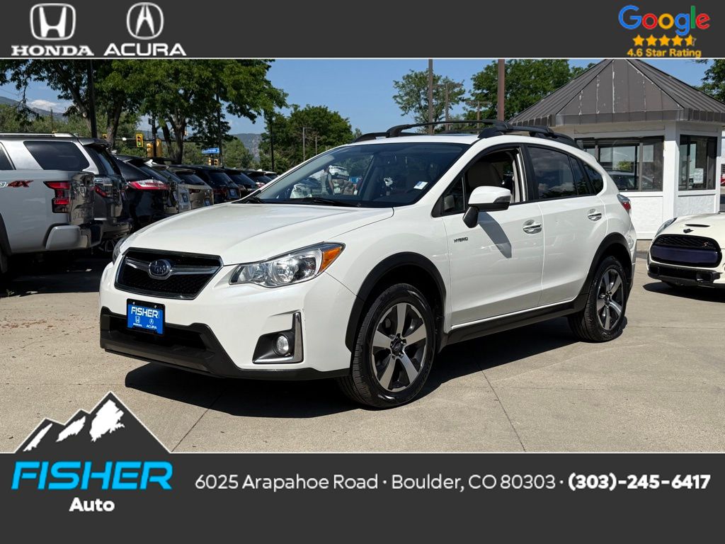 Used 2016 Crystal White Pearl Subaru Hybrid Touring image 1