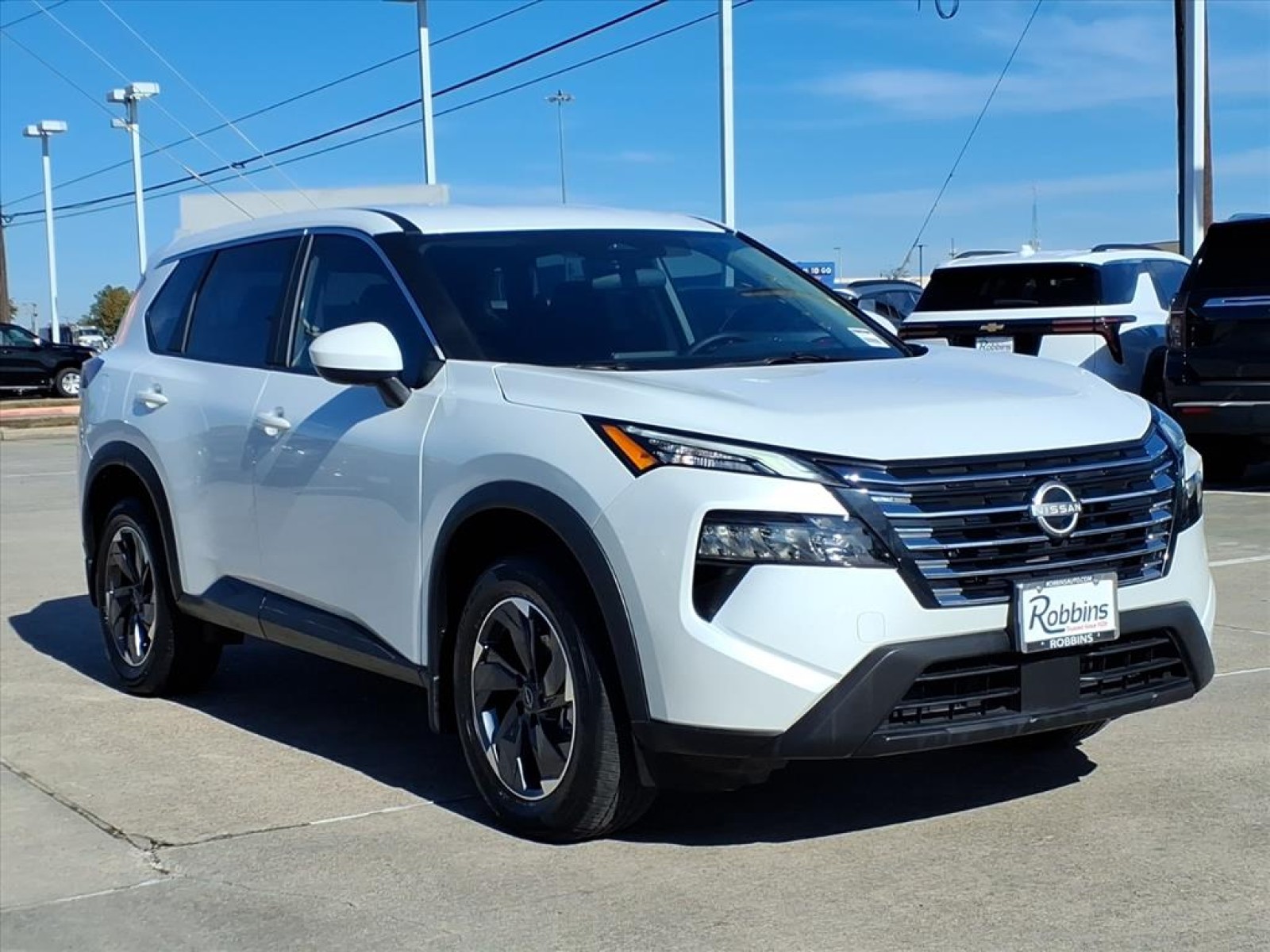 2025 Nissan Rogue SV White at Robbins Nissan