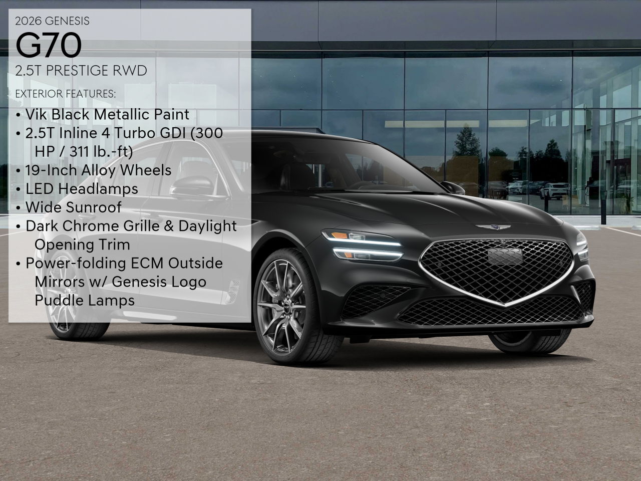 2026 Genesis G70 2.5T Prestige photo 3