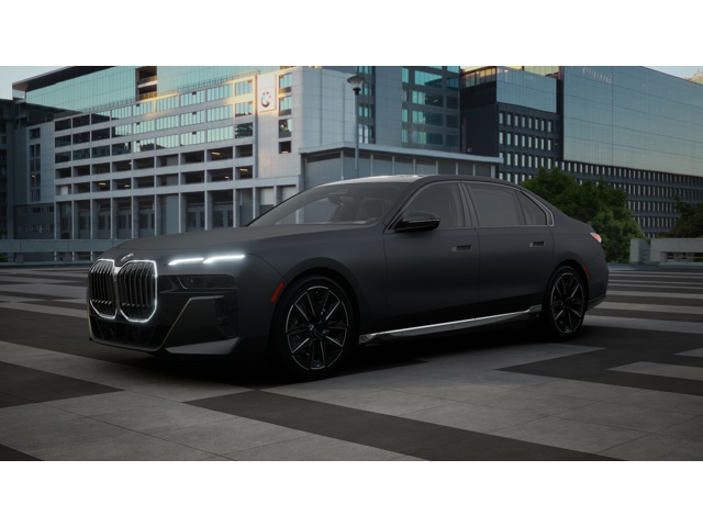 New 2025 Frozen Deep Grey Metallic BMW 740i image 1