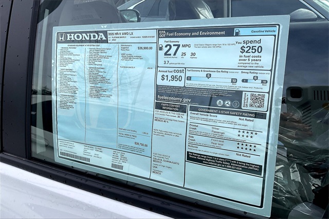 2025 Honda HR-V LX photo 26