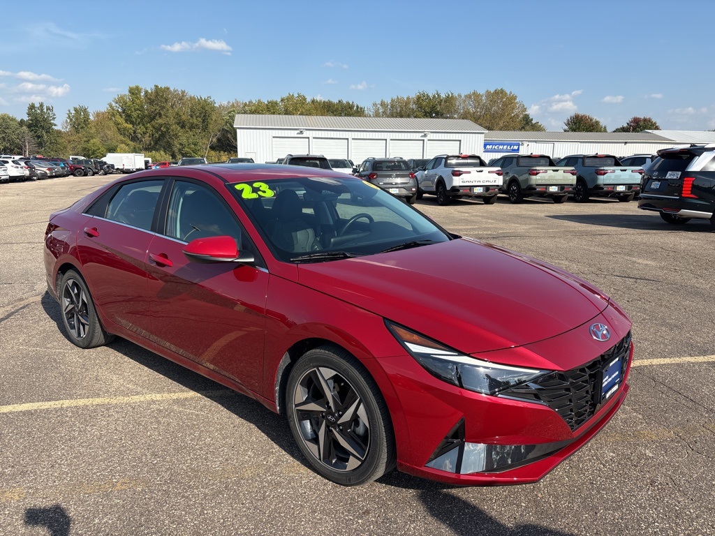 Certified 2023 Hyundai Elantra Limited with VIN KMHLP4AG7PU482556 for sale in Rochester, Minnesota