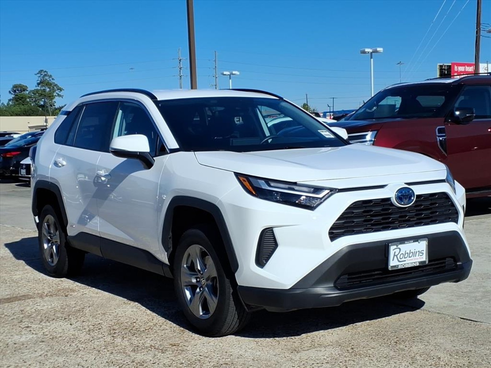 2024 Toyota RAV4 Hybrid LE White at Robbins Nissan