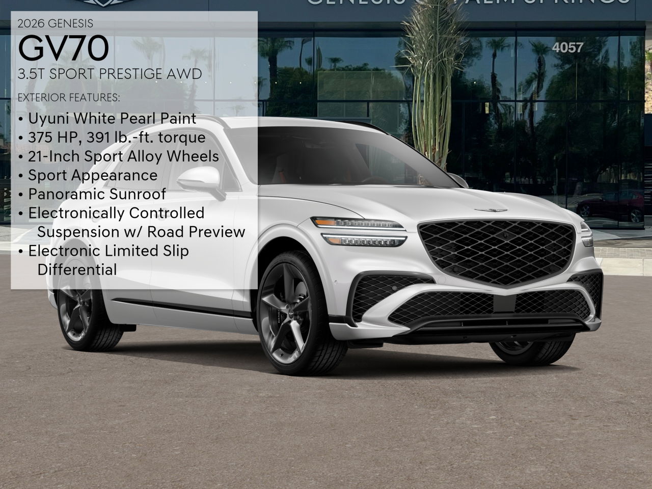 2026 Genesis GV70 3.5T Sport Prestige photo 3