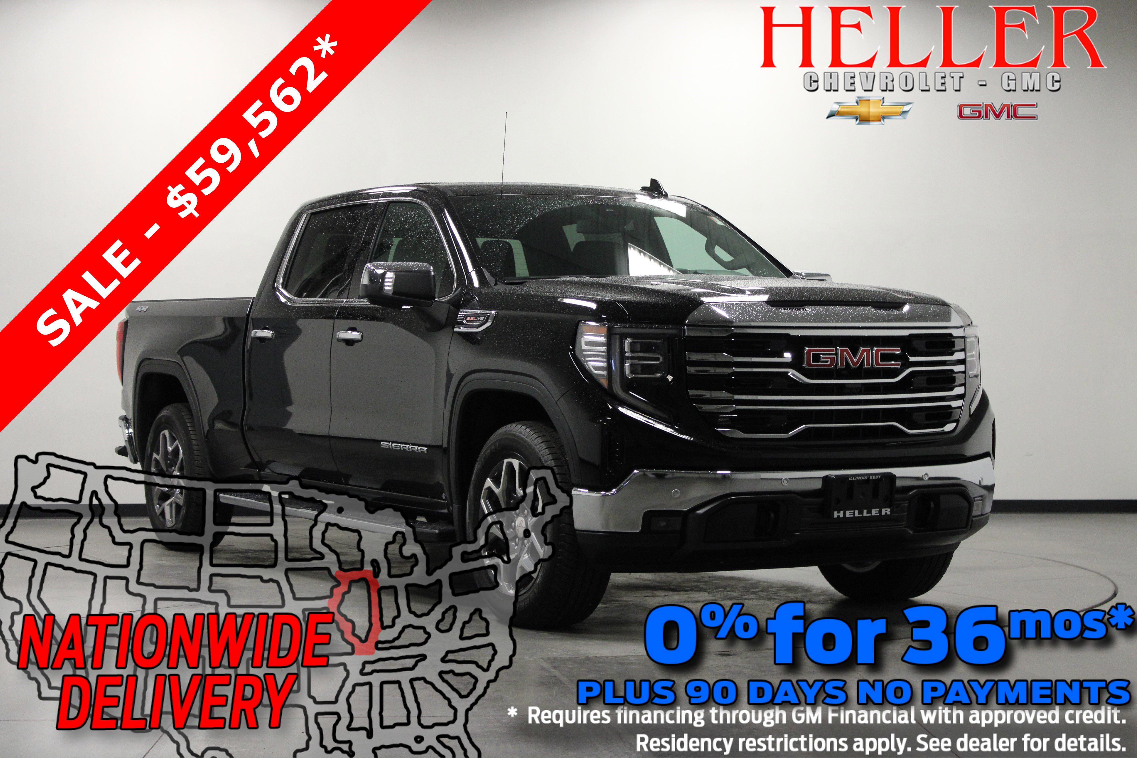 New 2025 Onyx Black GMC SLT image 1