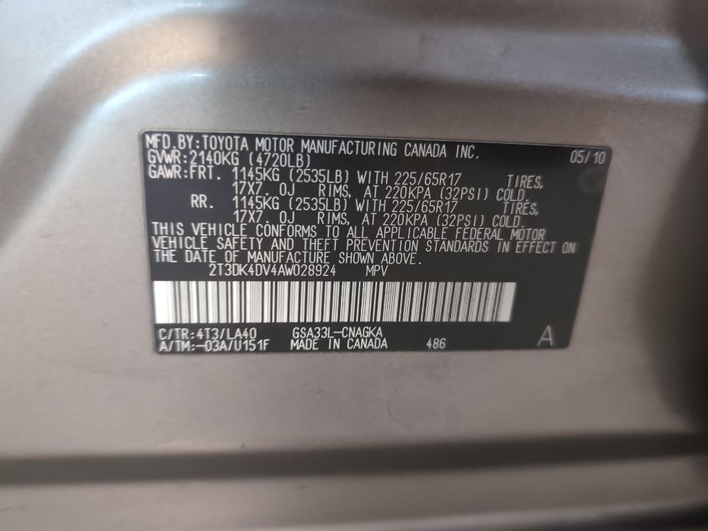 2010 Toyota RAV4 Limited photo 32