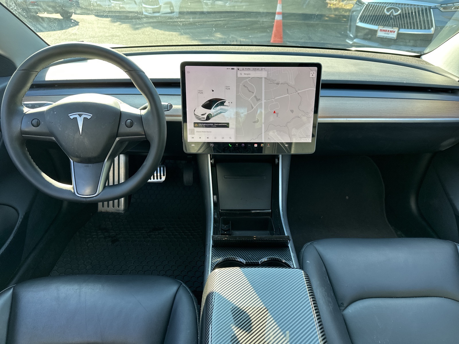 Used 2019 Tesla Model 3 Base with VIN 5YJ3E1EA2KF483937 for sale in Chantilly, VA