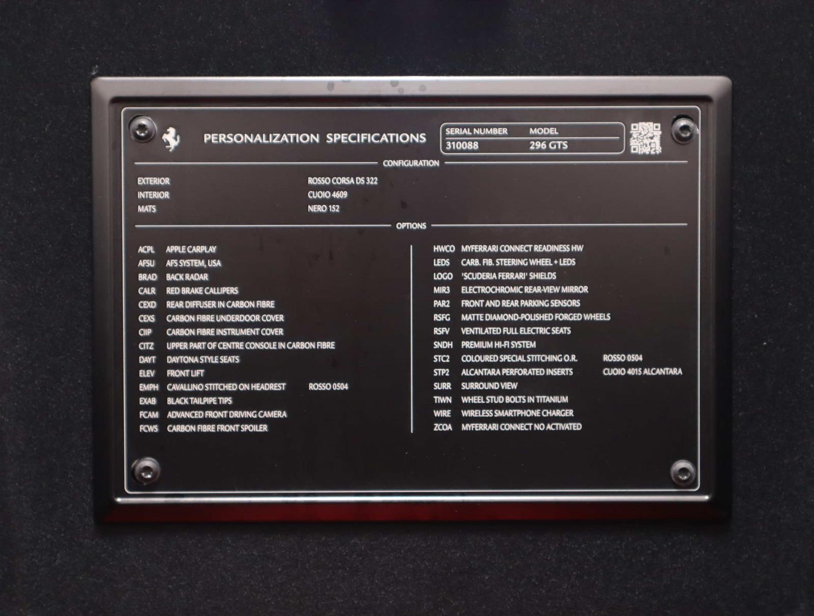 2024 Ferrari 296 GTS photo 22