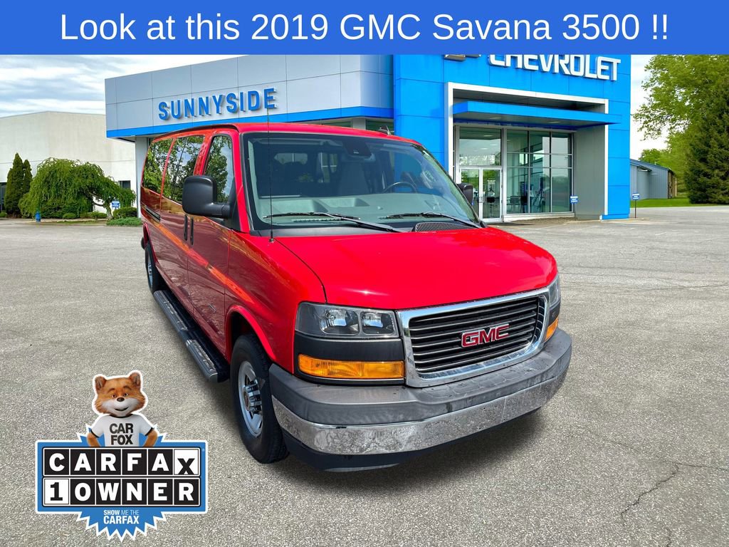 Pre-Owned 2019 GMC Savana Passenger 3500 LT Extended Wheelbase in