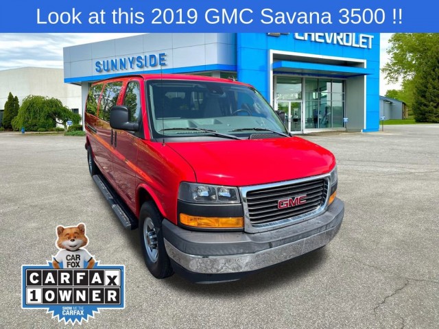Pre-Owned 2019 GMC Savana Passenger 3500 LT Extended Wheelbase in