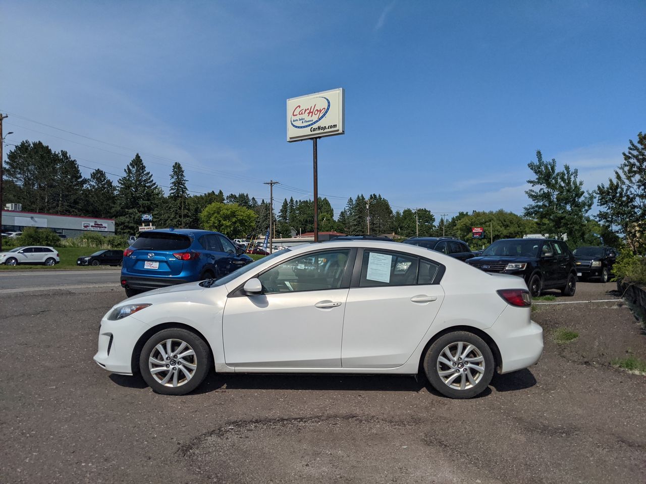 Used 2013 White Mazda SEDAN image 1