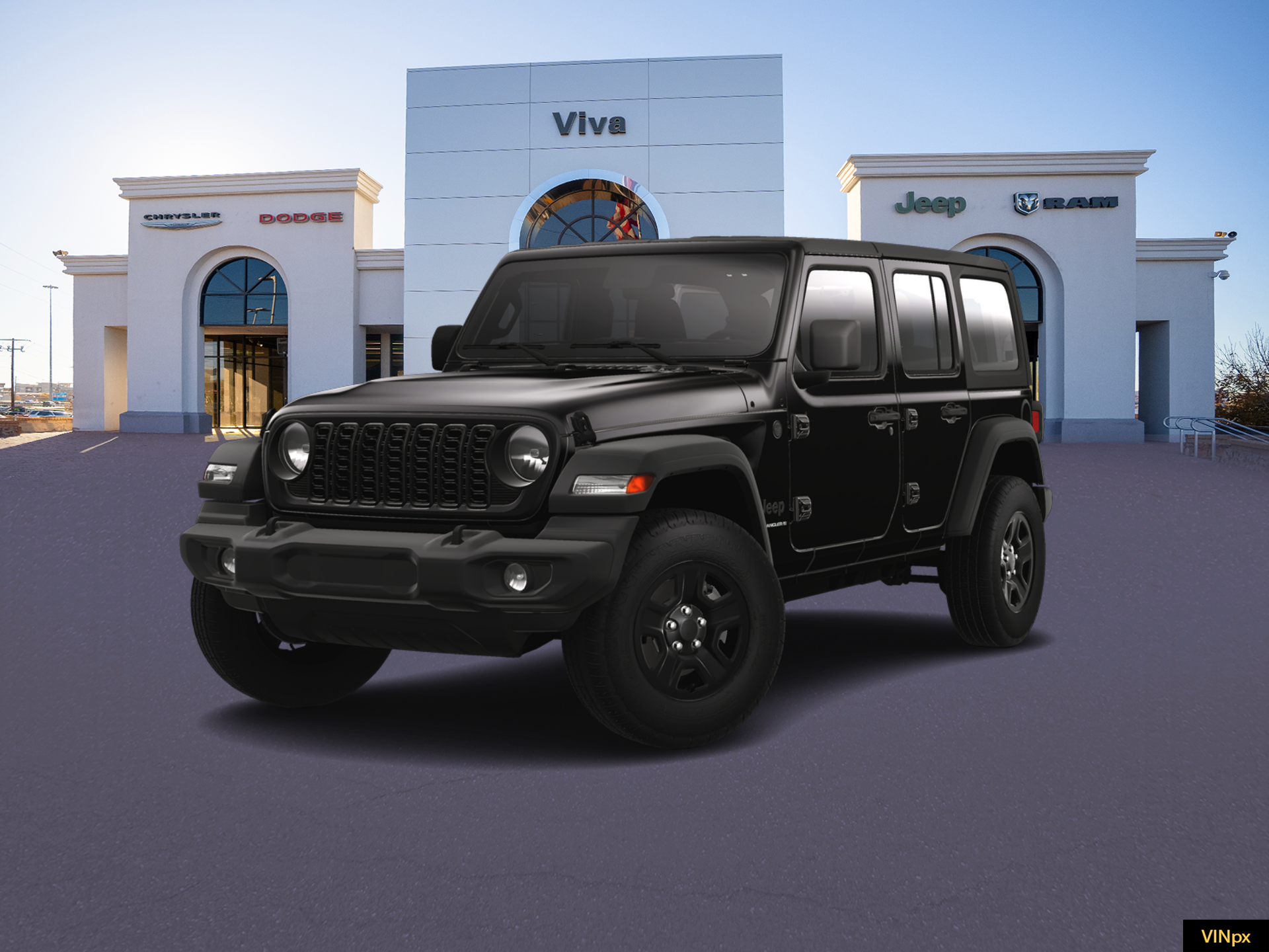 New 2025 Black Clear-Coat Exterior Paint Jeep Sport image 1