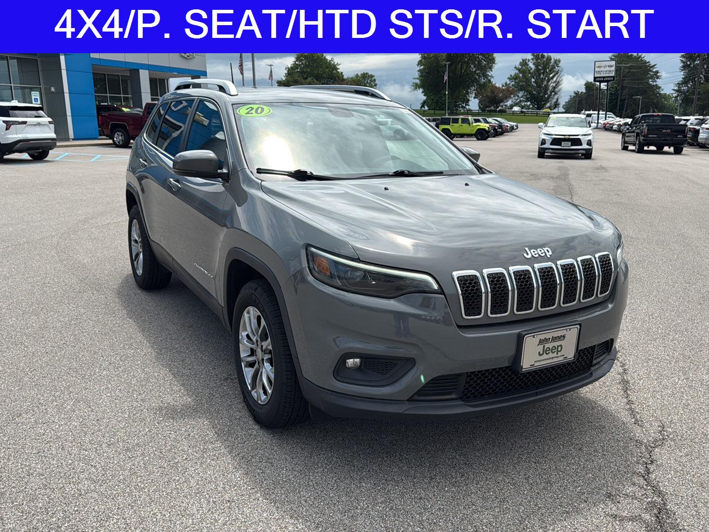 Used 2020 Jeep Cherokee Latitude Plus with VIN 1C4PJMLB0LD569055 for sale in Salem, IN