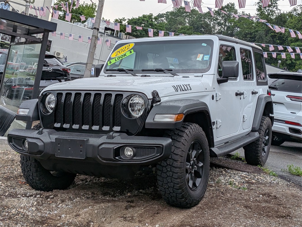 Used 2022 White Jeep Unlimited Willys image 1