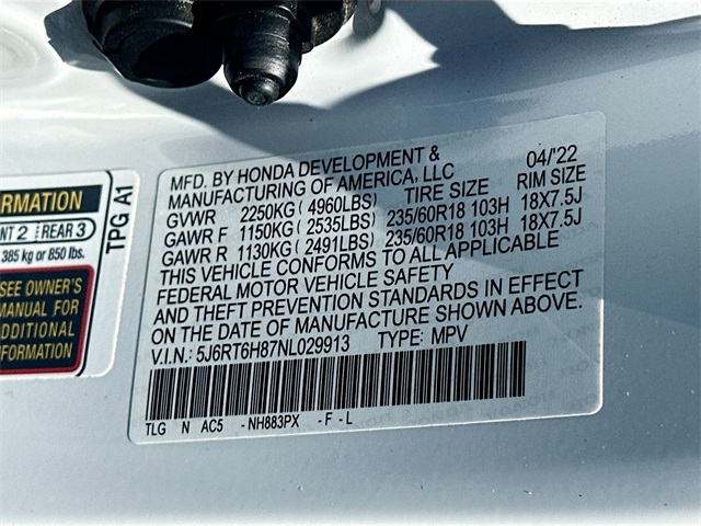 2022 Honda CR-V Hybrid EX-L photo 33