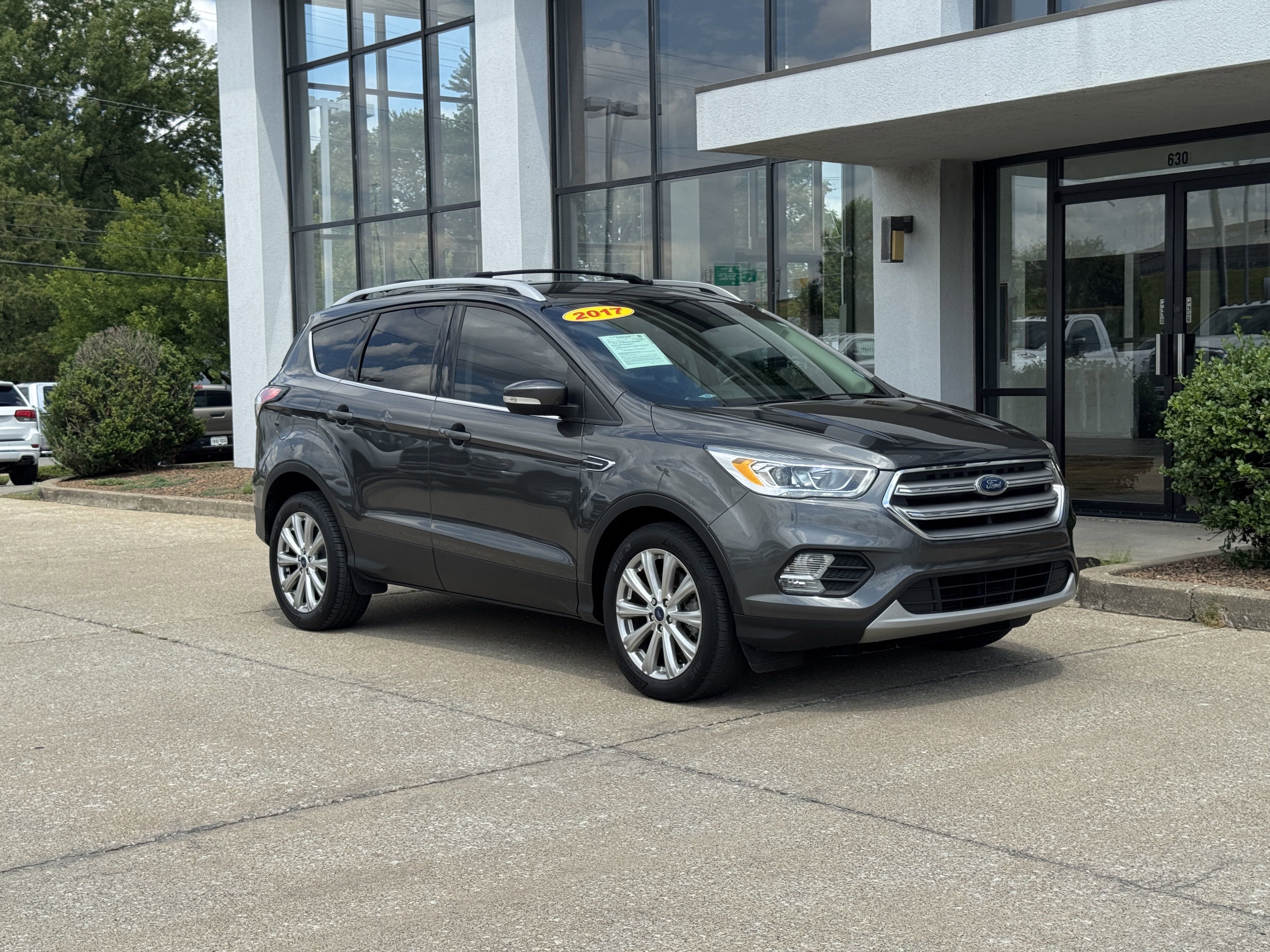 Used 2017 Ford Escape Titanium with VIN 1FMCU0J91HUB62315 for sale in Jeffersonville, IN