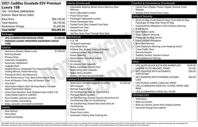 2021 Cadillac Escalade ESV Premium Luxury's photo
