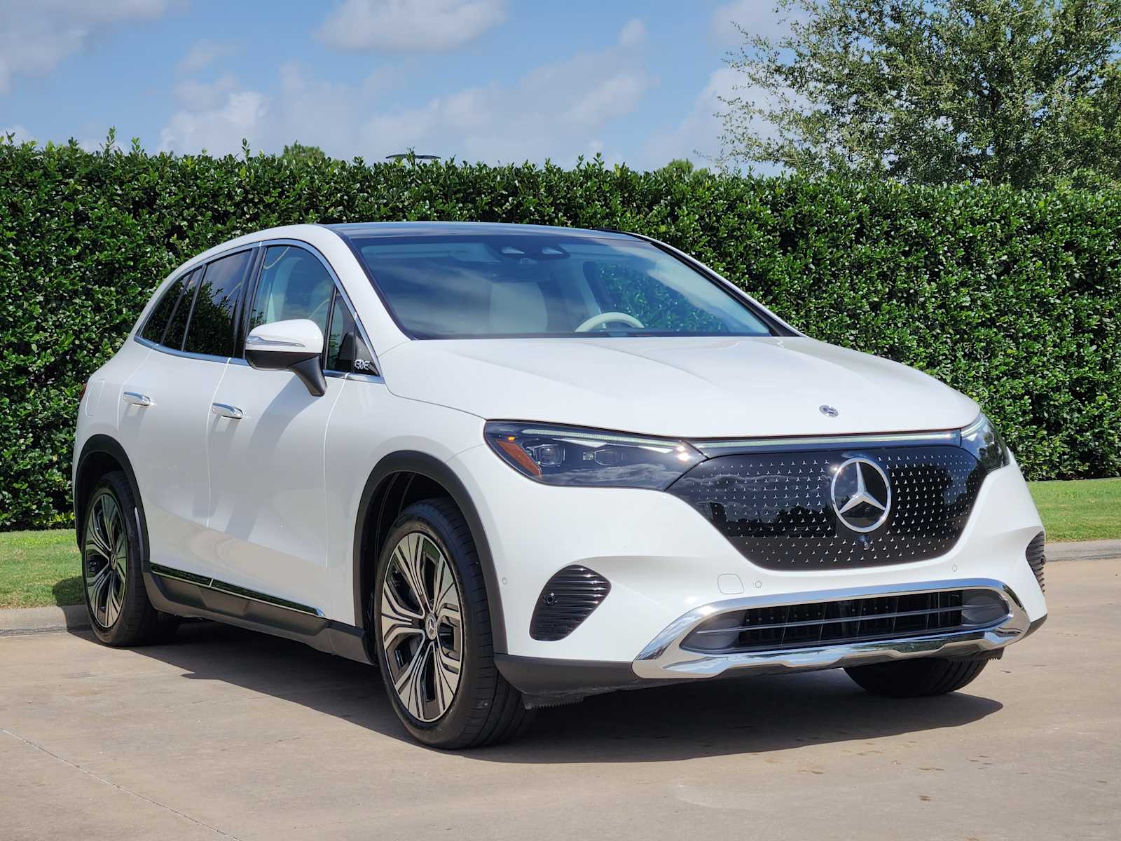 Certified 2025 Mercedes-Benz EQE SUV Base with VIN 4JGGM2BBXSA063435 for sale in Plano, TX