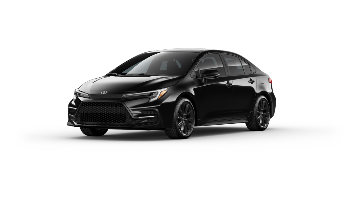 New 2025 Midnight Black Metallic Toyota SE image 1