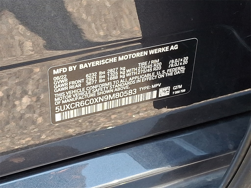 2022 Bmw X5 xDrive40i photo 27