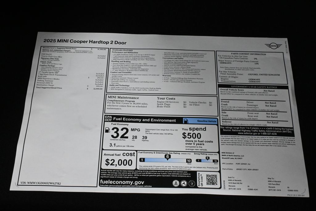 2025 Mini Cooper Hardtop Signature photo 32
