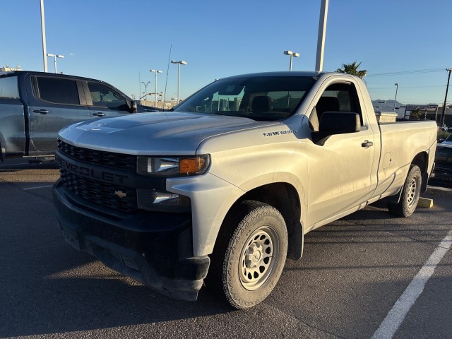 Used 2019 Silver Ice Metallic Chevrolet Work Truck image 1