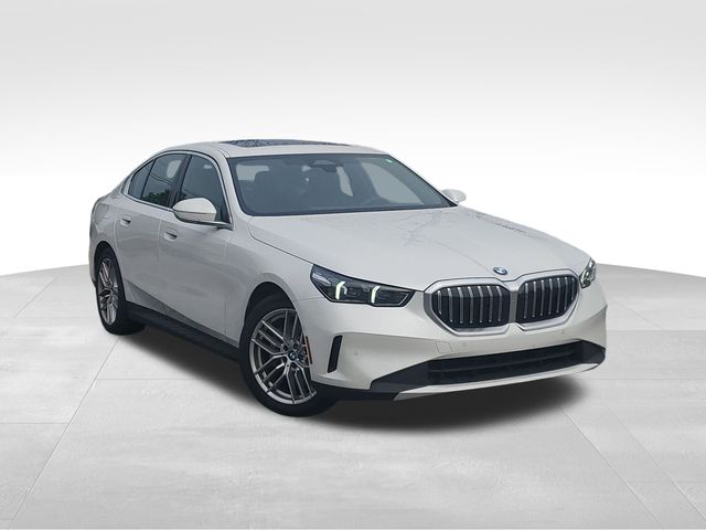 Certified Used 2024 Mineral White Metallic BMW 530i xDrive image 1
