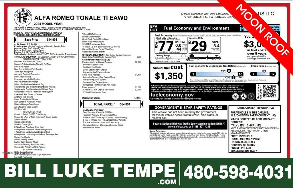 2024 Alfa Romeo Tonale TI