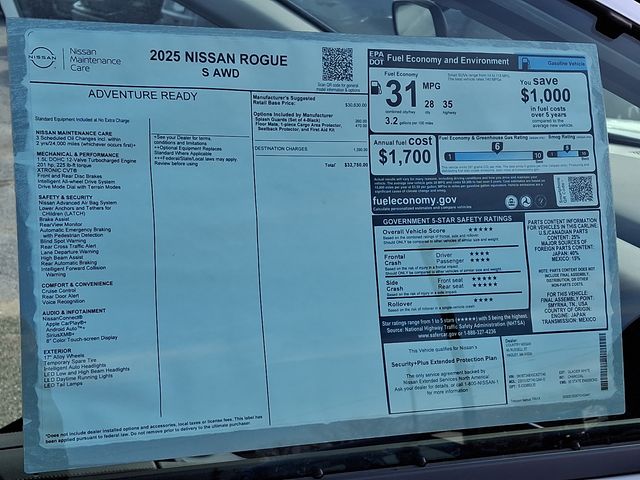 2025 Nissan Rogue S photo 17