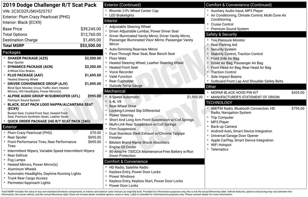 2019 Dodge Challenger Scat Pack's photo