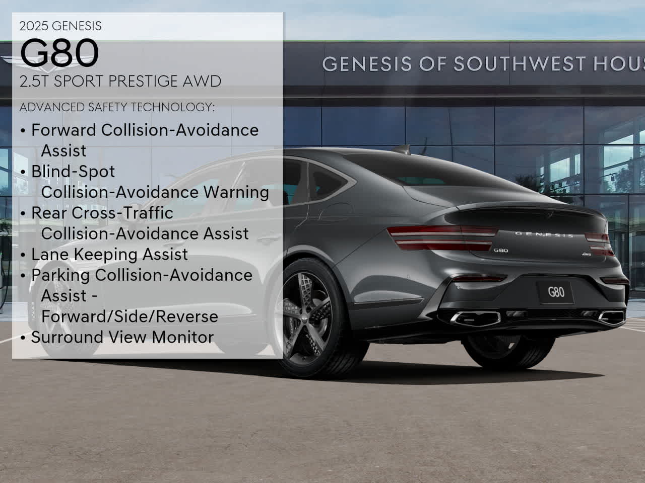 2025 Genesis G80 2.5T Sport Prestige AWD photo 3