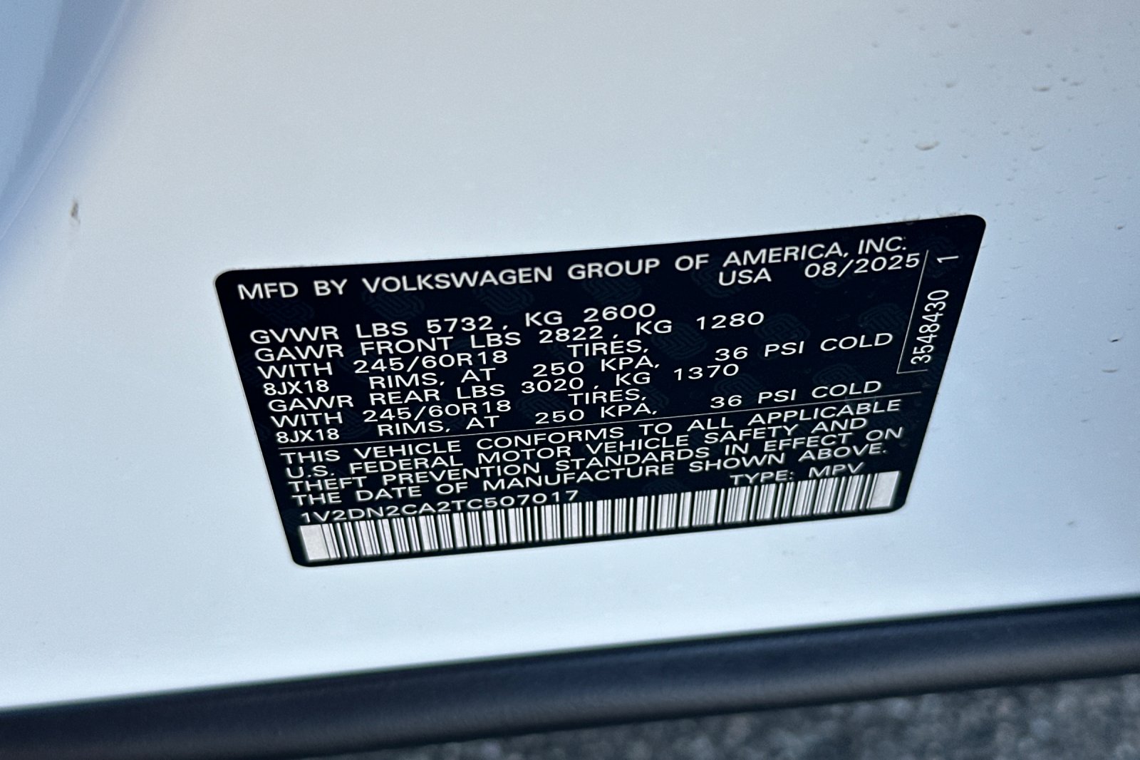 2026 Volkswagen Atlas SE photo 27