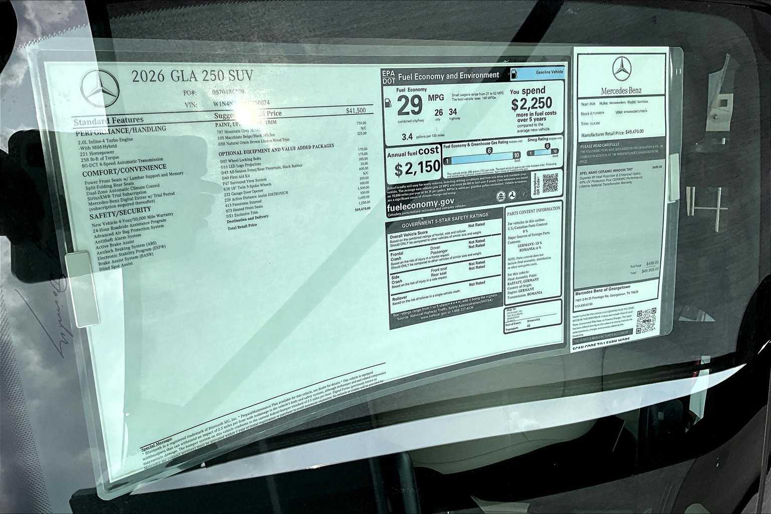 2026 Mercedes Benz GLA 250 photo 20
